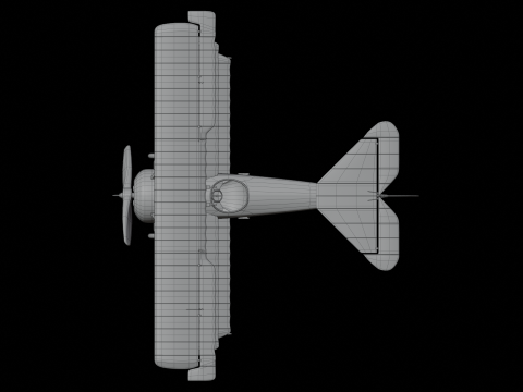 AVION FOKKER DRI RED BARON 3D Model