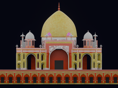 HUMAYUN TOMB INDIA Modèle 3D