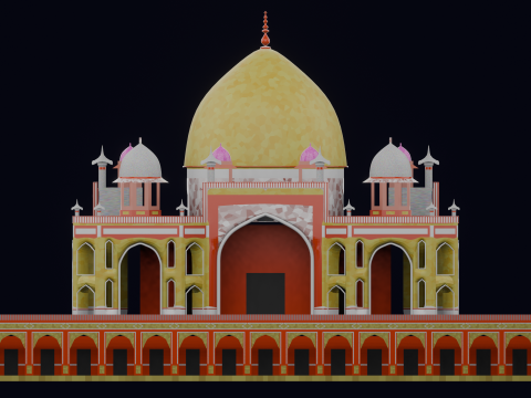 HUMAYUN TOMB INDIA 3D 模型