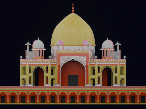 HUMAYUN TOMB INDIA 3D Model