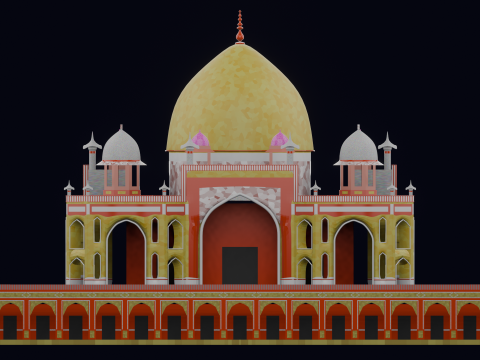 HUMAYUN TOMB INDIA 3D 模型