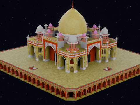 HUMAYUN TOMB INDIA 3D 模型