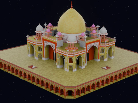 HUMAYUN TOMB INDIA 3D Model