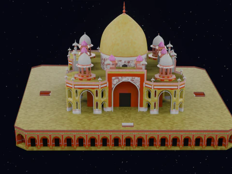 HUMAYUN TOMB INDIA 3D Model