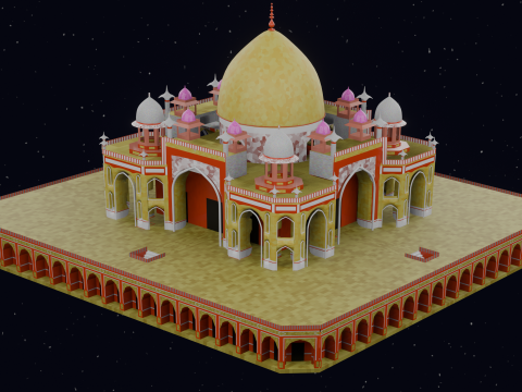 HUMAYUN TOMB INDIA 3D 模型