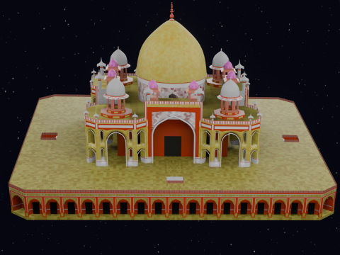HUMAYUN TOMB INDIA 3D 模型
