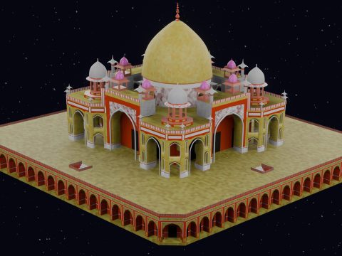 HUMAYUN TOMB INDIA 3D 模型