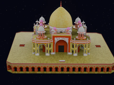 HUMAYUN TOMB INDIA 3D Model