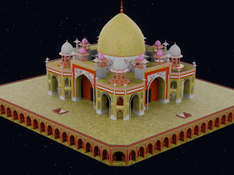 HUMAYUN TOMB INDIA 3D 模型