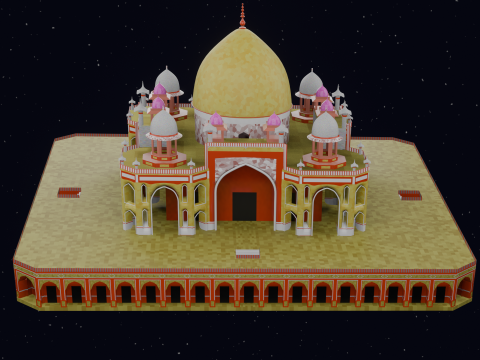 HUMAYUN TOMB INDIA 3D 模型