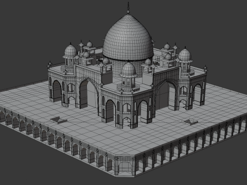 HUMAYUN TOMB INDIA 3D 模型