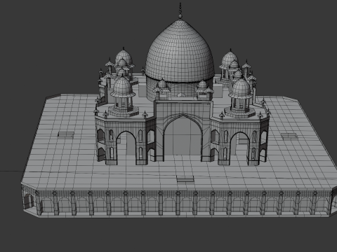 HUMAYUN TOMB INDIA 3D 模型