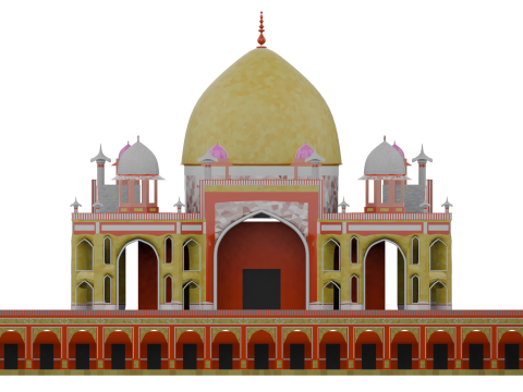 HUMAYUN TOMB INDIA 3D 模型