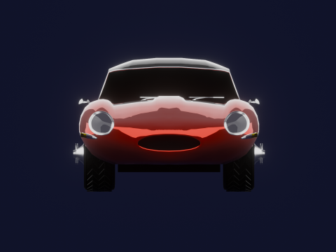 JAGUAR E TYPE 38 HARD TOP 3D Model