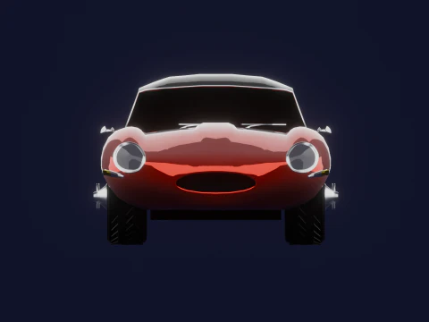 JAGUAR E TYPE 38 HARD TOP 3D Model