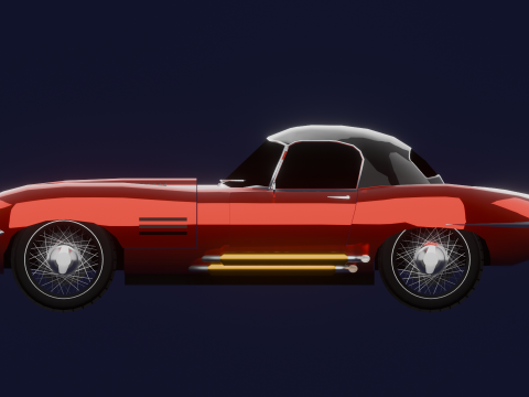 JAGUAR E TYPE 38 HARD TOP 3D Model