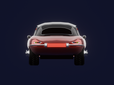 JAGUAR E TYPE 38 HARD TOP 3D Model