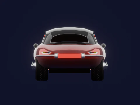 JAGUAR E TYPE 38 HARD TOP 3D Model
