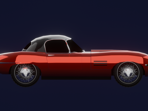 JAGUAR E TYPE 38 HARD TOP 3D Model