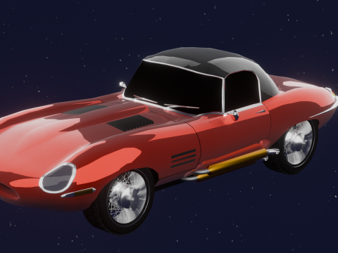 JAGUAR E TYPE 38 HARD TOP 3D Model