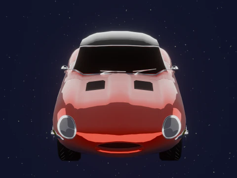 JAGUAR E TYPE 38 HARD TOP 3D Model