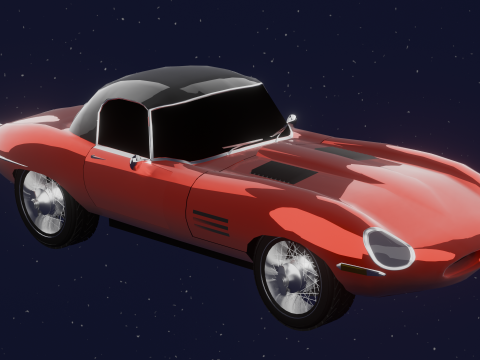 JAGUAR E TYPE 38 HARD TOP 3D Model
