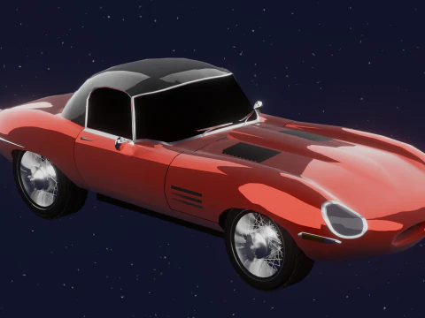 JAGUAR E TYPE 38 HARD TOP 3D Model