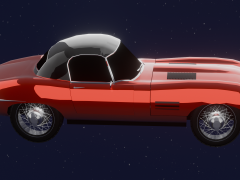 JAGUAR E TYPE 38 HARD TOP 3D Model