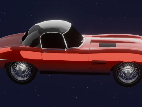 JAGUAR E TYPE 38 HARD TOP 3D Model
