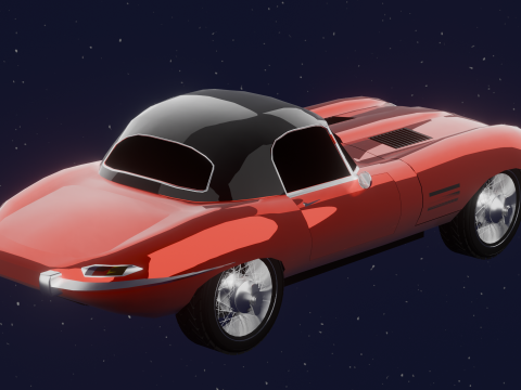 JAGUAR E TYPE 38 HARD TOP 3D Model