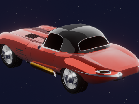 JAGUAR E TYPE 38 HARD TOP 3D Model