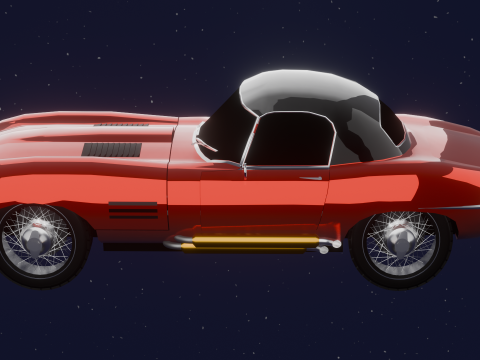 JAGUAR E TYPE 38 HARD TOP 3D Model