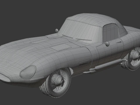 JAGUAR E TYPE 38 HARD TOP 3D Model