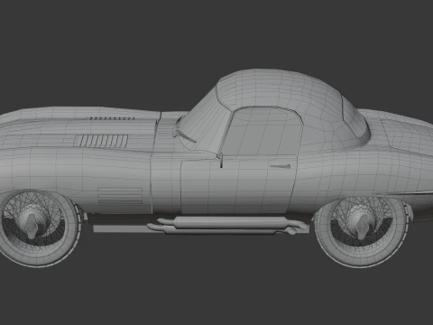 JAGUAR E TYPE 38 HARD TOP 3D Model