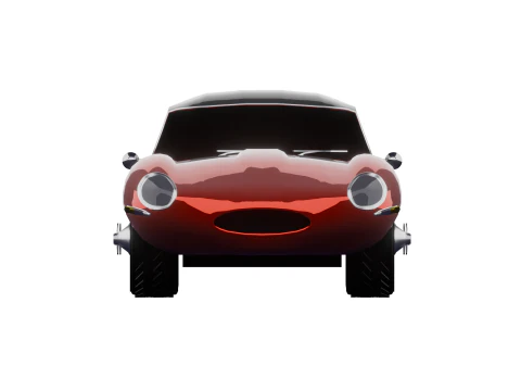JAGUAR E TYPE 38 HARD TOP 3D Model