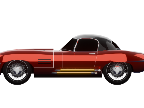 JAGUAR E TYPE 38 HARD TOP 3D Model