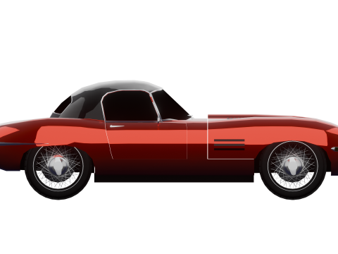 JAGUAR E TYPE 38 HARD TOP 3D Model