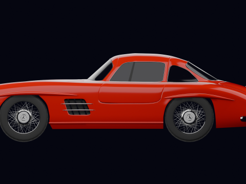 MERCEDES 300 SL Modello 3D