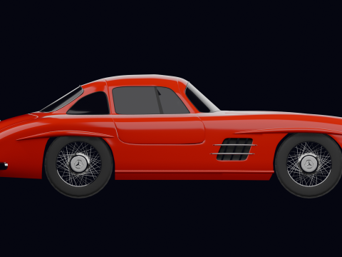 MERCEDES 300 SL 3D Model