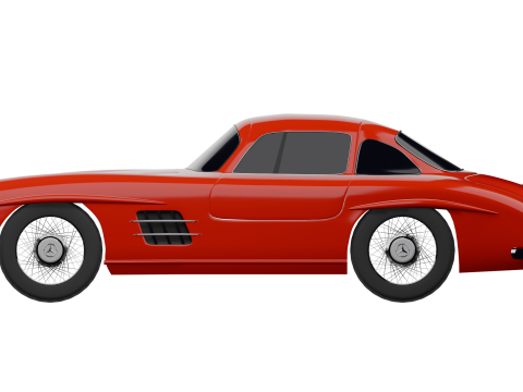 MERCEDES 300 SL 3D Model
