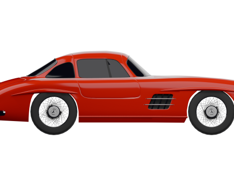 MERCEDES 300 SL 3D Model
