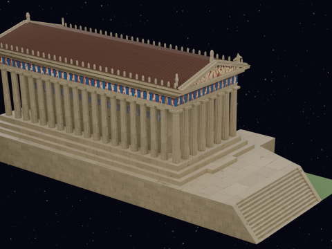 PARTHENON Modello 3D