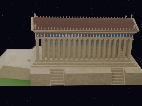 PARTHENON Modello 3D