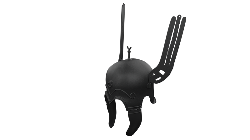 CELTIBERIAN HELMET WINGS 3Dモデル .c4d .max .obj .3ds .fbx .stl .blend 