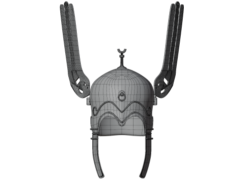 CELTIBERIAN HELMET WINGS 3Dモデル