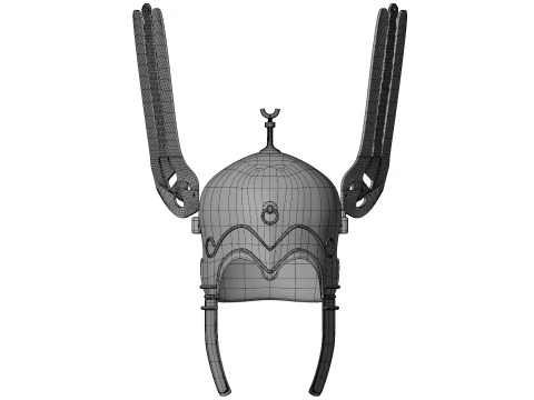 CELTIBERIAN HELMET WINGS 3D Model