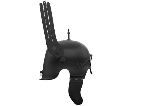CELTIBERIAN HELMET WINGS 3Dモデル