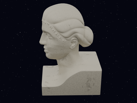 CLEOPATRA HAIR 3D Model