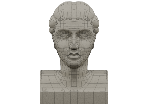 CLEOPATRA HAIR 3D Model