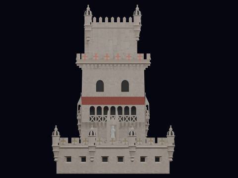 BELEM TOWER PORTUGAL 3D Model